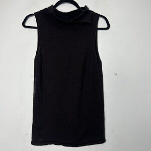 ARMANI COLLEZIONI Sweater Women Size 10 Brown Knit Sleeveless